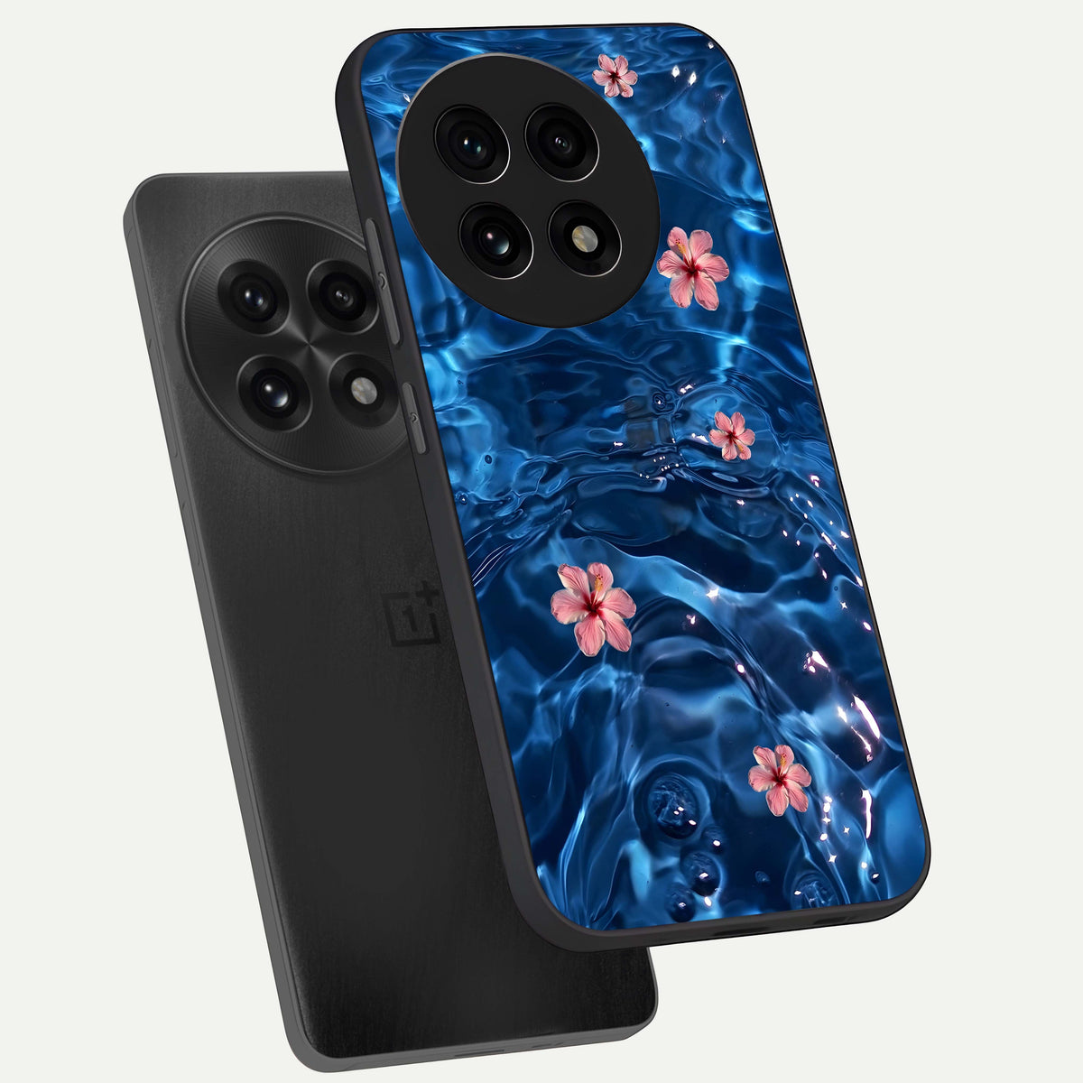  Bloom Thread Art phone case For OnePlus 13R showing premium glass back cover with detailed artwork