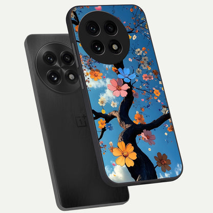  Blossom Dream Sky phone case For OnePlus 13R showing premium glass back cover with detailed artwork