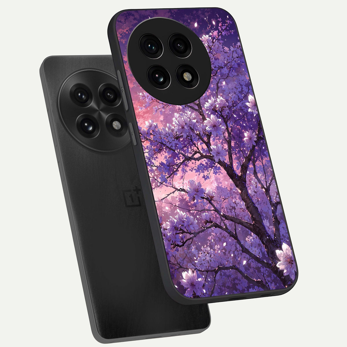  Blossom Tree phone case For OnePlus 13R showing premium glass back cover with detailed artwork