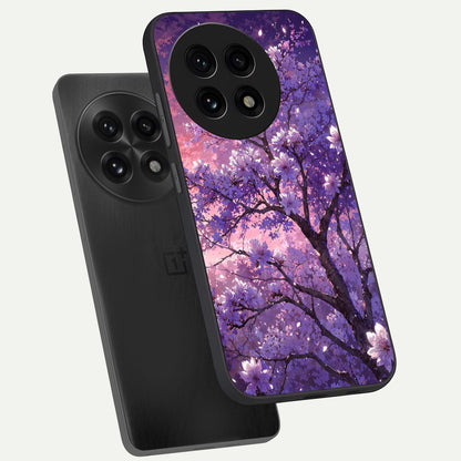  Blossom Tree phone case For OnePlus 13R showing premium glass back cover with detailed artwork