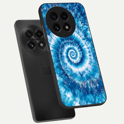  Blue Galaxy Wave phone case For OnePlus 13R showing premium glass back cover with detailed artwork