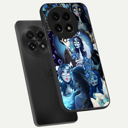  Butterfly Ghost Soul phone case For OnePlus 13R showing premium glass back cover with detailed artwork