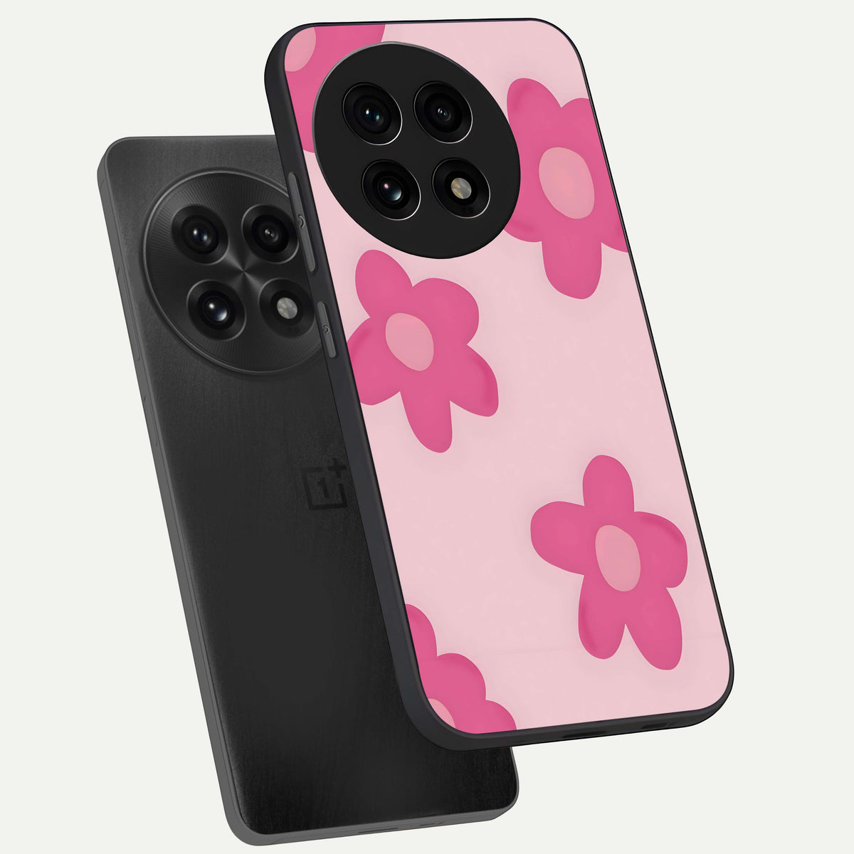  Candy Bloom Dreams phone case For OnePlus 13R showing premium glass back cover with detailed artwork