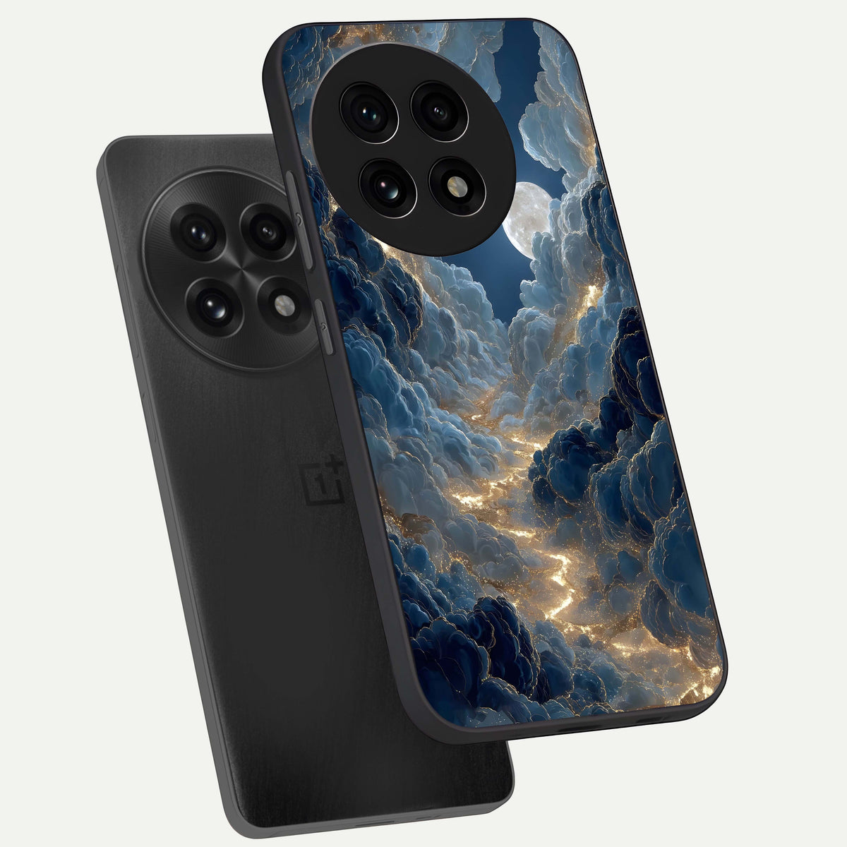  Celestial Cloud Road phone case For OnePlus 13R showing premium glass back cover with detailed artwork