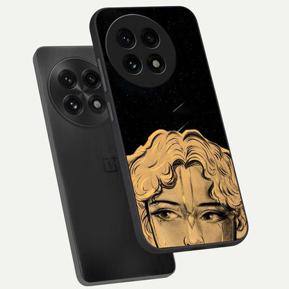  Celestial Gods Plan phone case For OnePlus 13R showing premium glass back cover with detailed artwork