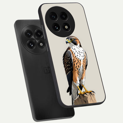  Clever Eagle phone case For OnePlus 13R showing premium glass back cover with detailed artwork