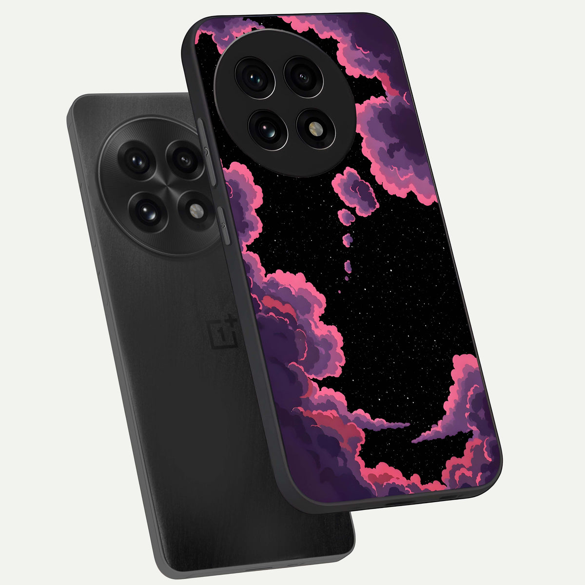  Cosmic Cloud Journey phone case For OnePlus 13R showing premium glass back cover with detailed artwork
