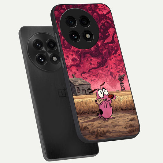  Courage Under Sky phone case For OnePlus 13R showing premium glass back cover with detailed artwork