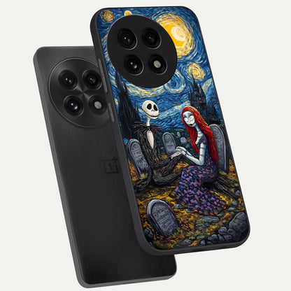  Eternal Night Love phone case For OnePlus 13R showing premium glass back cover with detailed artwork