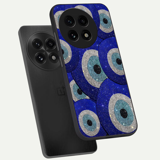  Galaxy Eye Flow phone case For OnePlus 13R showing premium glass back cover with detailed artwork
