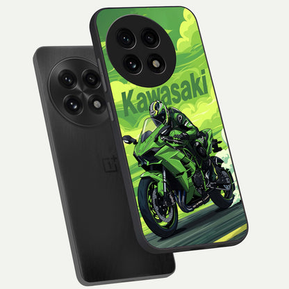  Greenery Sky phone case For OnePlus 13R showing premium glass back cover with detailed artwork