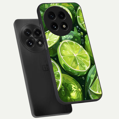 Green Kawasaki phone case For OnePlus 13R showing premium glass back cover with detailed artwork