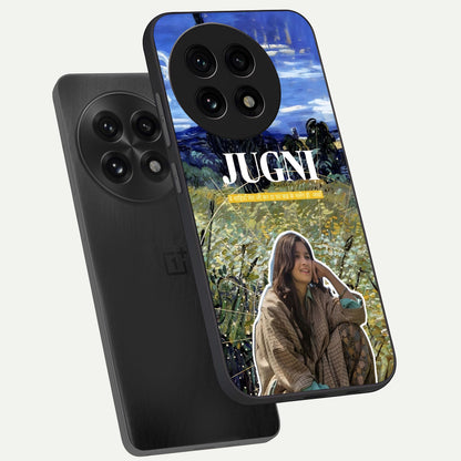  Jugni Soul Vibes phone case For OnePlus 13R showing premium glass back cover with detailed artwork