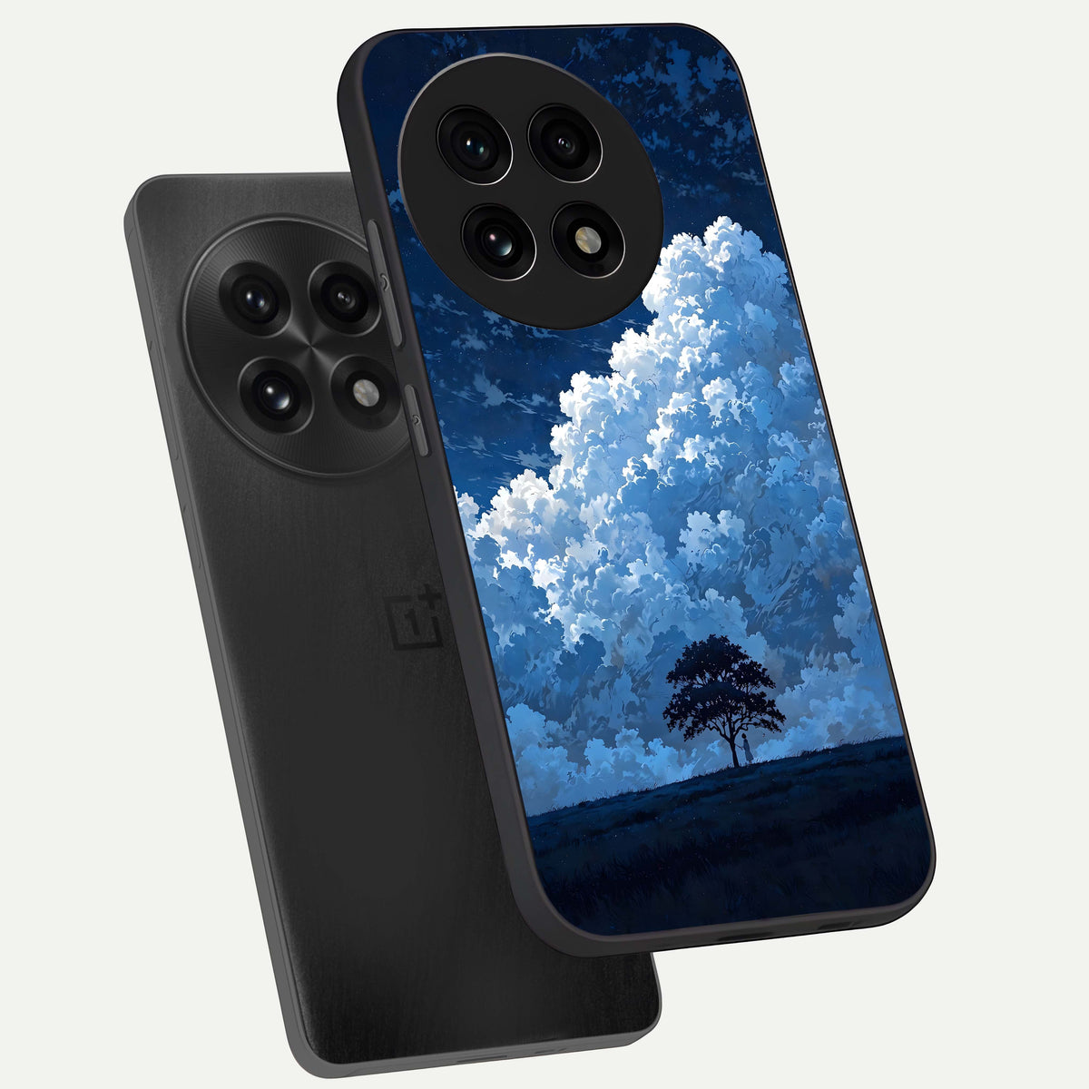  Midnight Sky Serenity phone case For OnePlus 13R showing premium glass back cover with detailed artwork