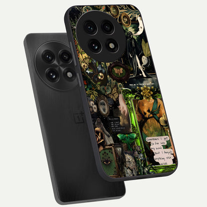  Mystic Woods Secret phone case For OnePlus 13R showing premium glass back cover with detailed artwork