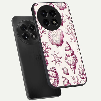  Pink Power Sparks phone case For OnePlus 13R showing premium glass back cover with detailed artwork
