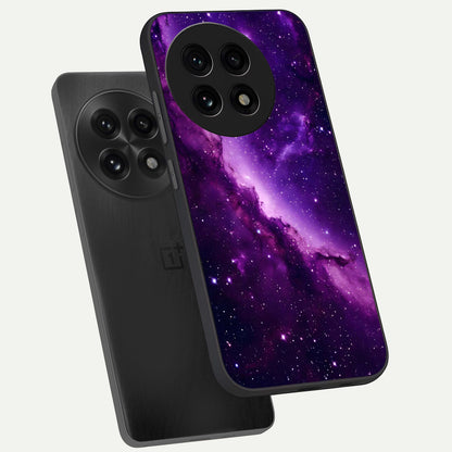  Purple Shade Sky phone case For OnePlus 13R showing premium glass back cover with detailed artwork