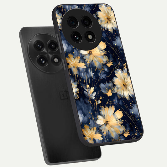  Royal Petal Dream phone case For OnePlus 13R showing premium glass back cover with detailed artwork