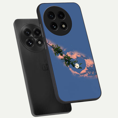  Sky Under Tree phone case For OnePlus 13R showing premium glass back cover with detailed artwork