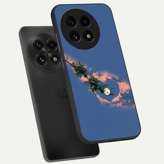  Sky Under Tree phone case For OnePlus 13R showing premium glass back cover with detailed artwork