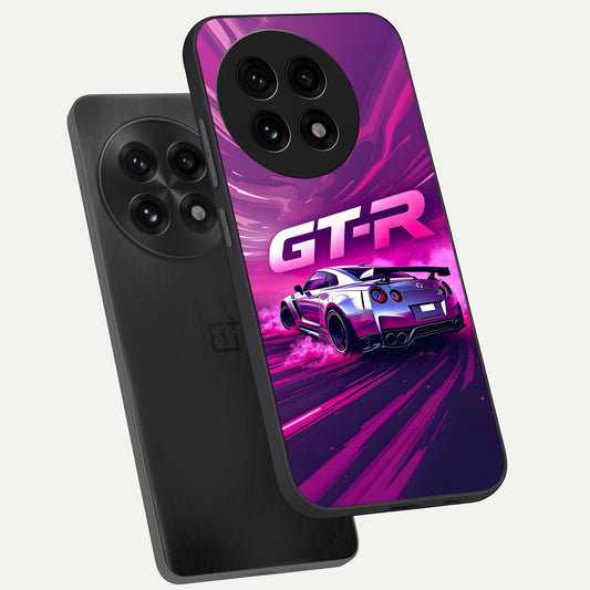  Speed Drift Legend phone case For OnePlus 13R showing premium glass back cover with detailed artwork