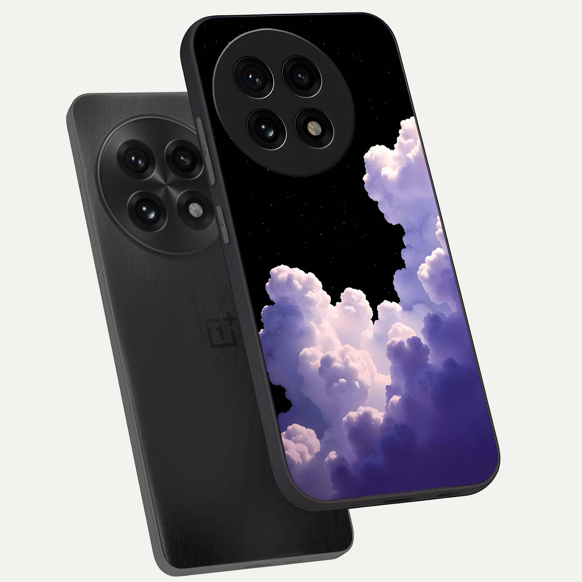  Starlit Night Whispers phone case For OnePlus 13R showing premium glass back cover with detailed artwork