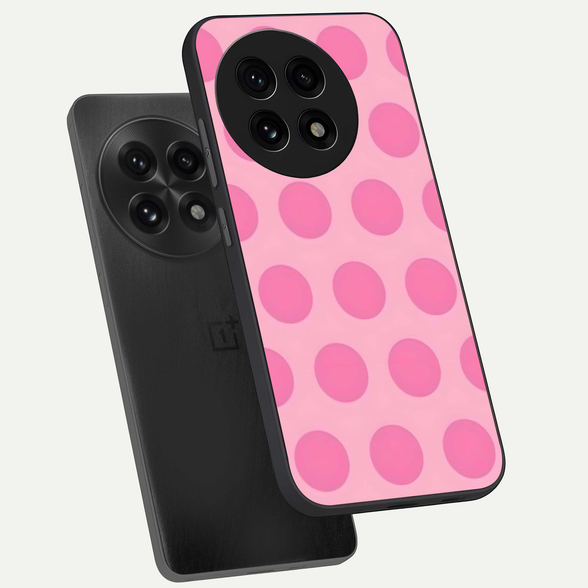  Sweet Dot Dreams phone case For OnePlus 13R showing premium glass back cover with detailed artwork