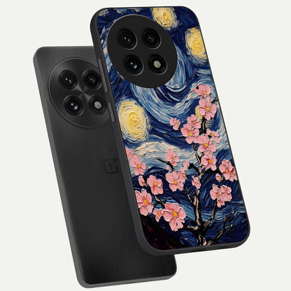  Van Gogh Scenery phone case For OnePlus 13R showing premium glass back cover with detailed artwork