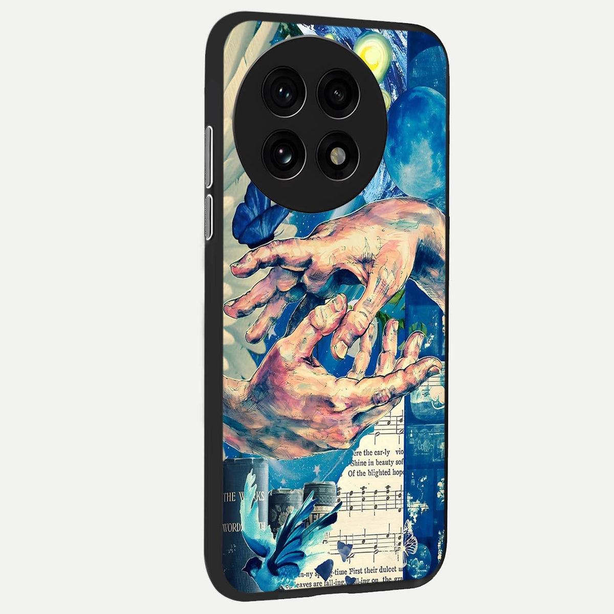  Aesthetic Divider back cover For OnePlus 13R slim fit glass case with vibrant aesthetic design