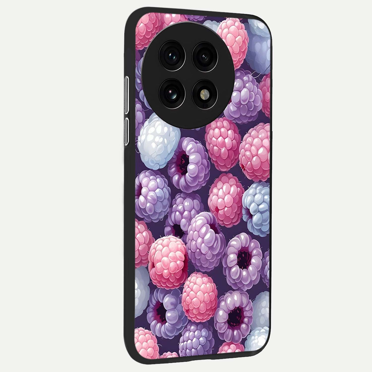  Berry Candy Pop back cover For OnePlus 13R slim fit glass case with vibrant aesthetic design