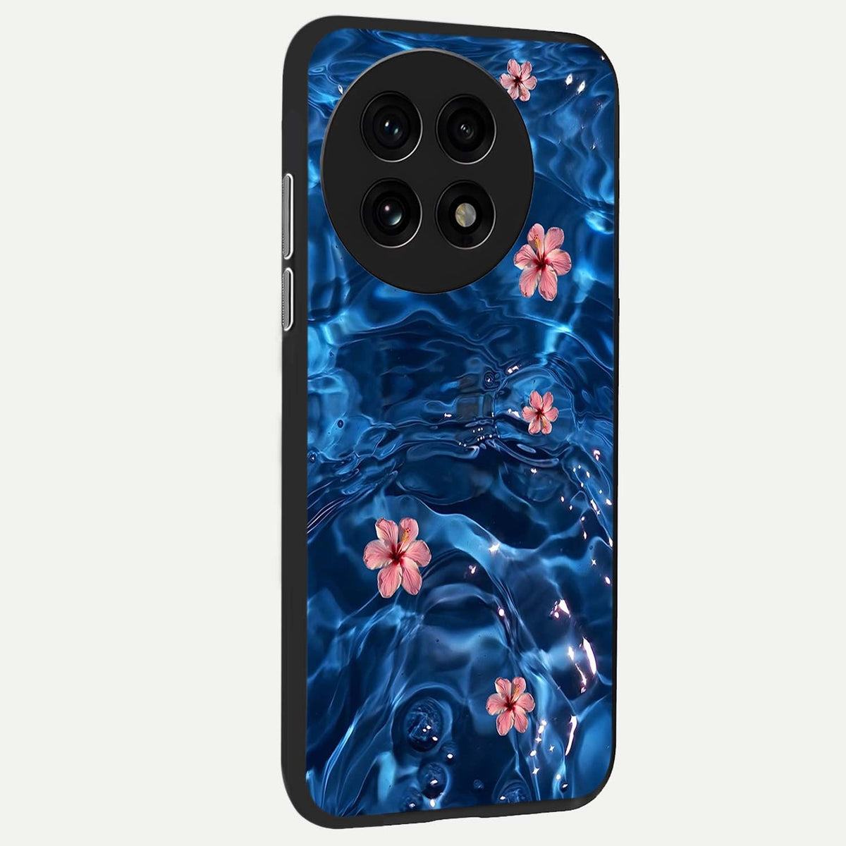  Bloom Thread Art back cover For OnePlus 13R slim fit glass case with vibrant aesthetic design