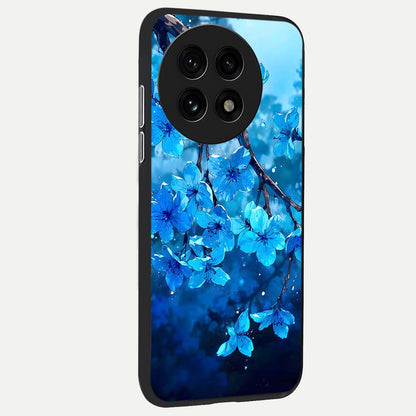  Blue Blossoms Branch back cover For OnePlus 13R slim fit glass case with vibrant aesthetic design