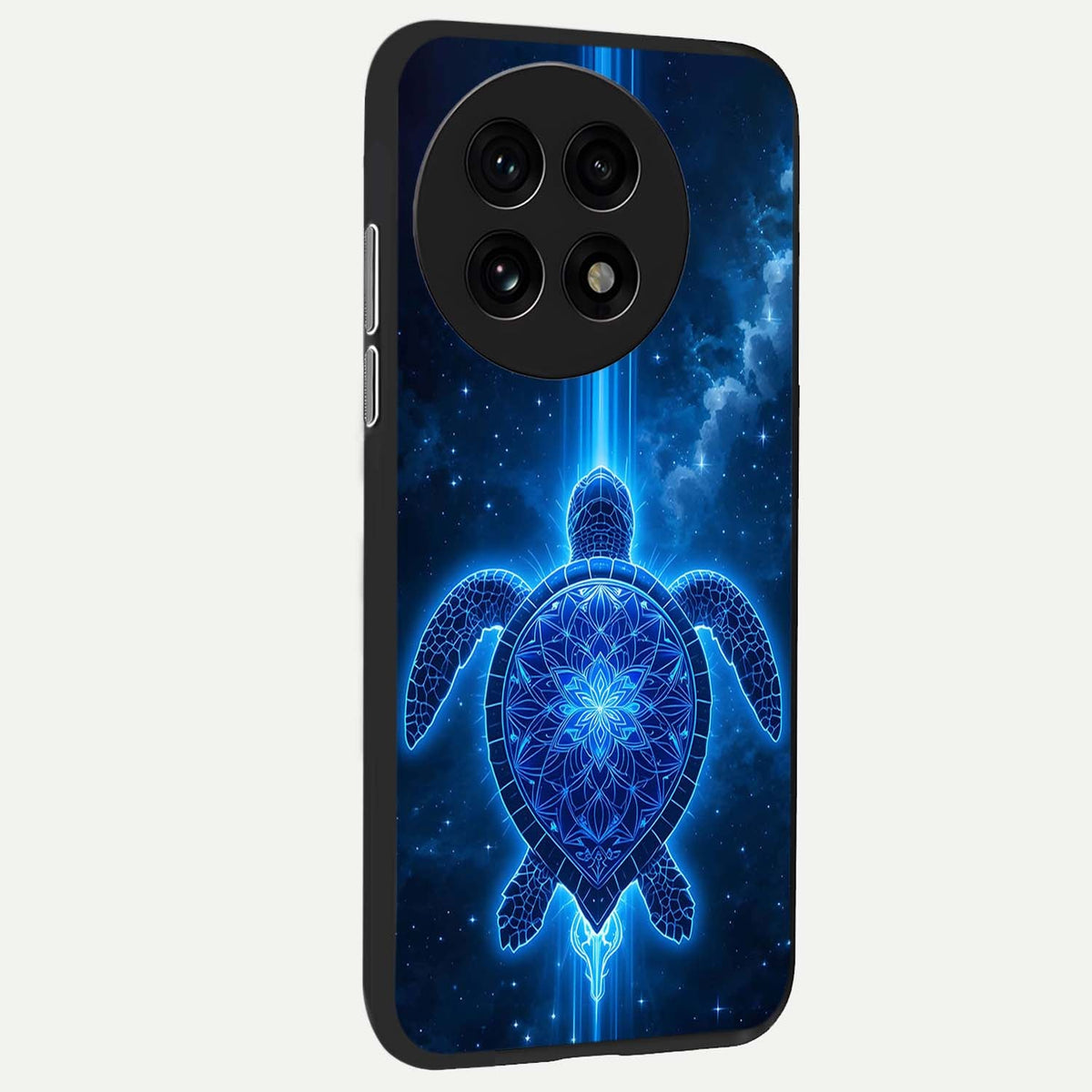  Blue Galaxy Turtle back cover For OnePlus 13R slim fit glass case with vibrant aesthetic design