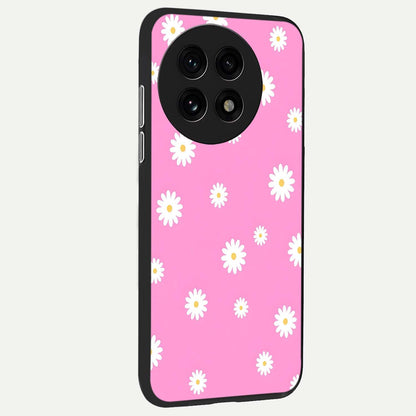  Bubblegum Daisy Pop back cover For OnePlus 13R slim fit glass case with vibrant aesthetic design
