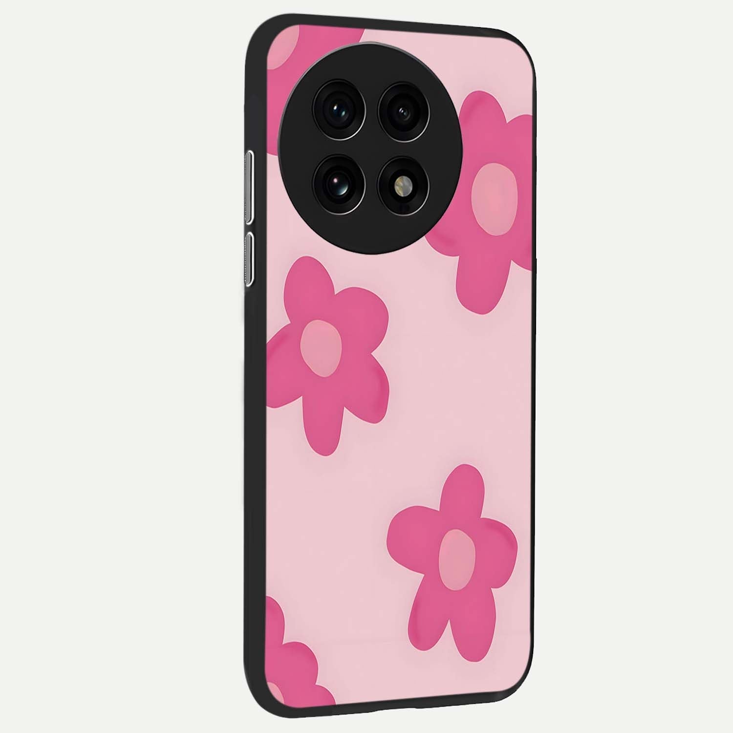 Candy Bloom Dreams Glass Case showing full back design in clean flat view with colorful candy florals and glossy glass finish.