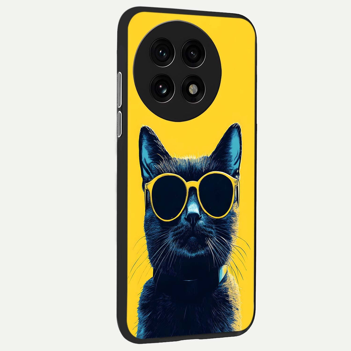  Cool Cat Vibes back cover For OnePlus 13R slim fit glass case with vibrant aesthetic design