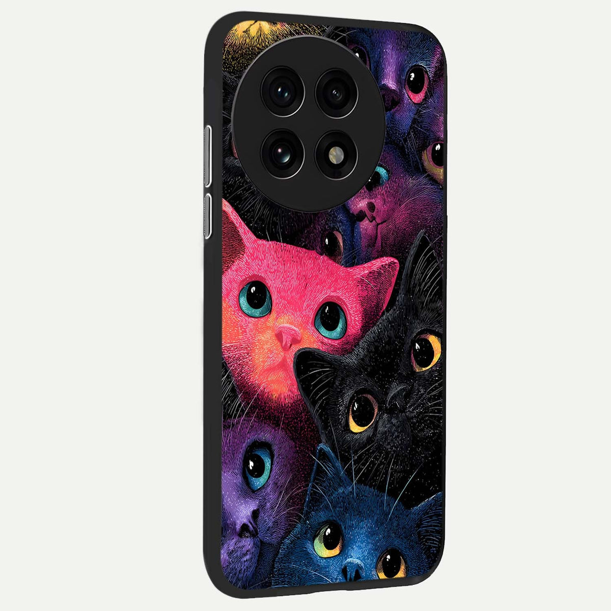  Cosmic Cats Dreams back cover For OnePlus 13R slim fit glass case with vibrant aesthetic design