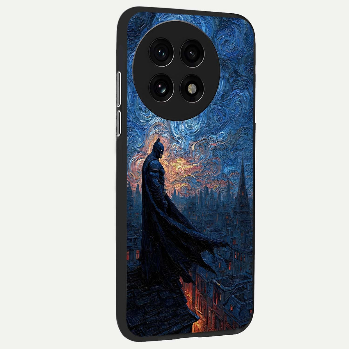  Dark Knight Dusk back cover For OnePlus 13R slim fit glass case with vibrant aesthetic design