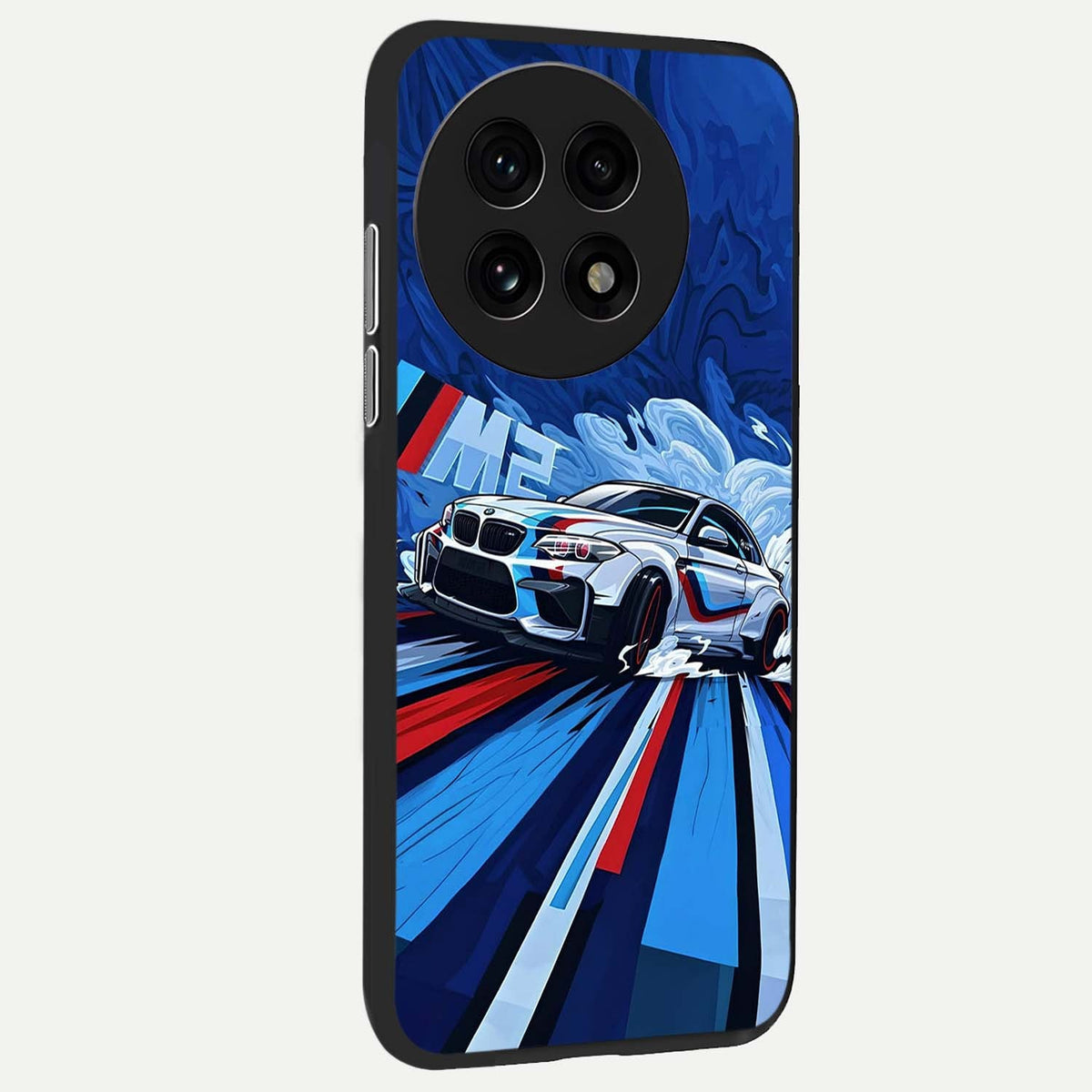  Drift Power Rush back cover For OnePlus 13R slim fit glass case with vibrant aesthetic design