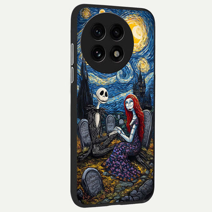  Eternal Night Love back cover For OnePlus 13R slim fit glass case with vibrant aesthetic design
