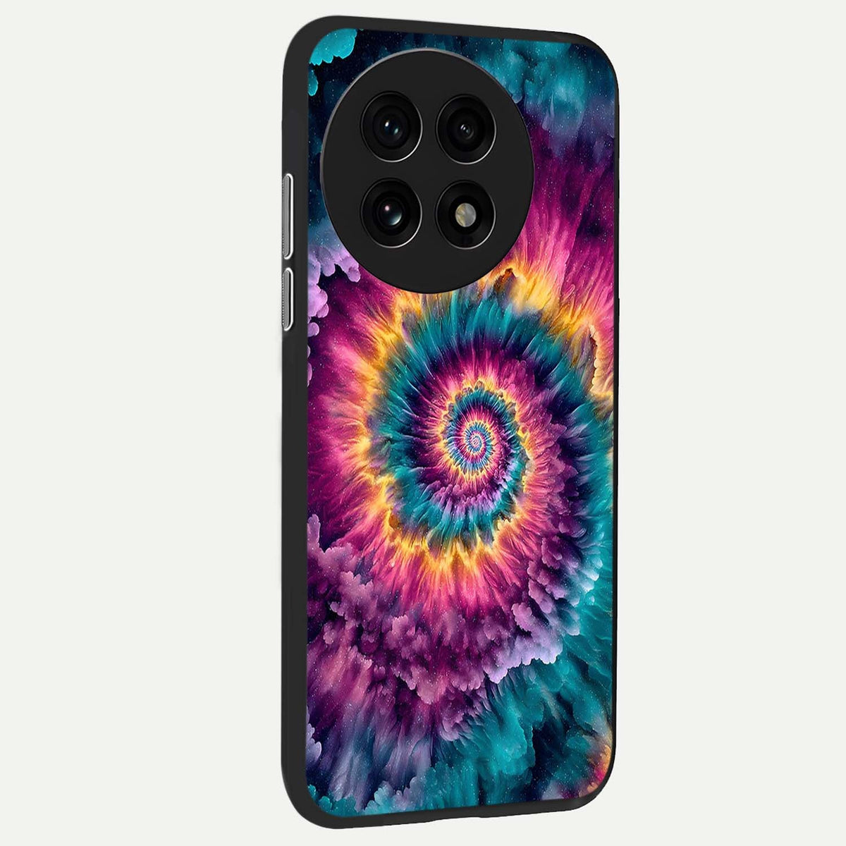  Galactic Spiral Burst back cover For OnePlus 13R slim fit glass case with vibrant aesthetic design