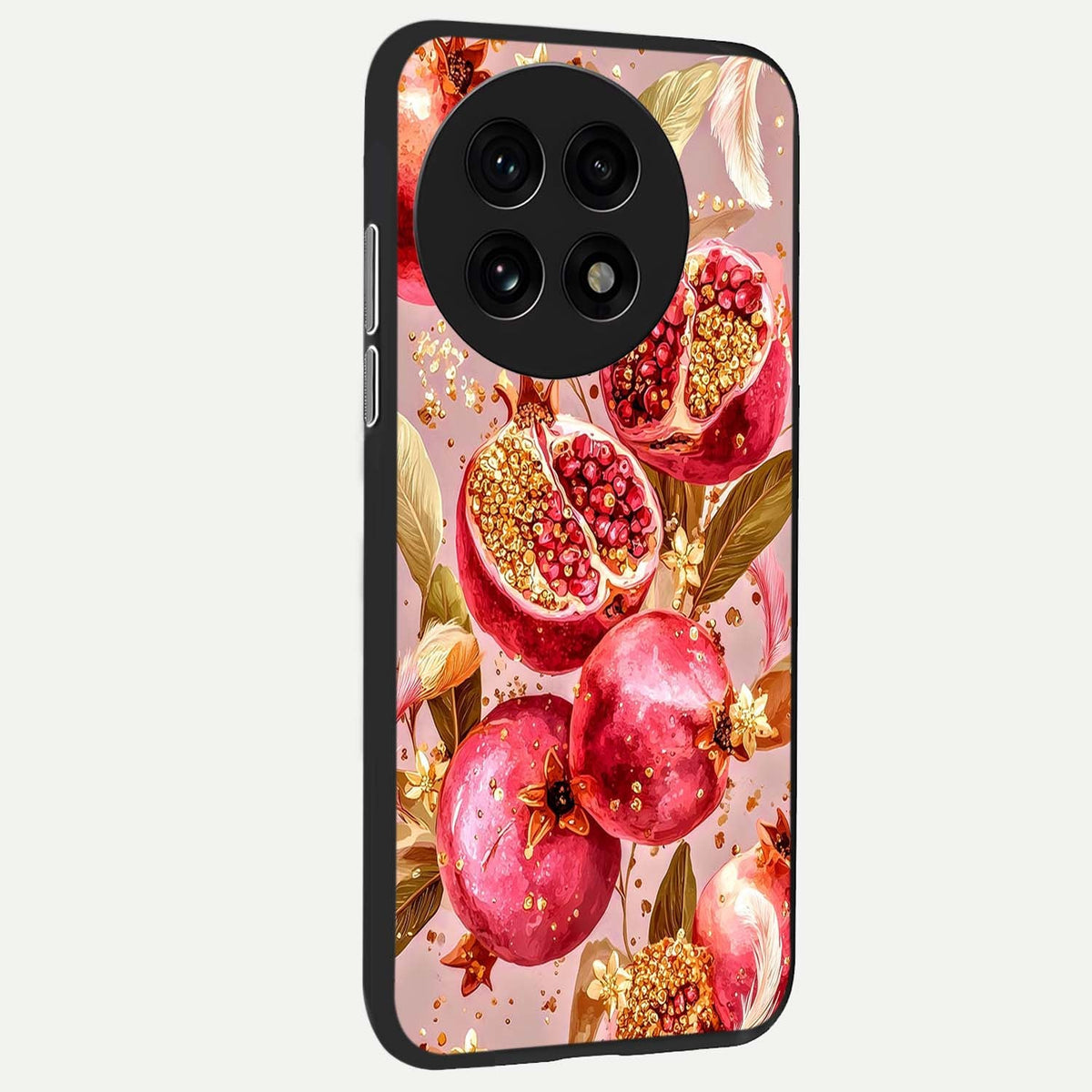  Golden Bloom Glow back cover For OnePlus 13R slim fit glass case with vibrant aesthetic design