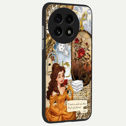  Golden Dream Belle back cover For OnePlus 13R slim fit glass case with vibrant aesthetic design