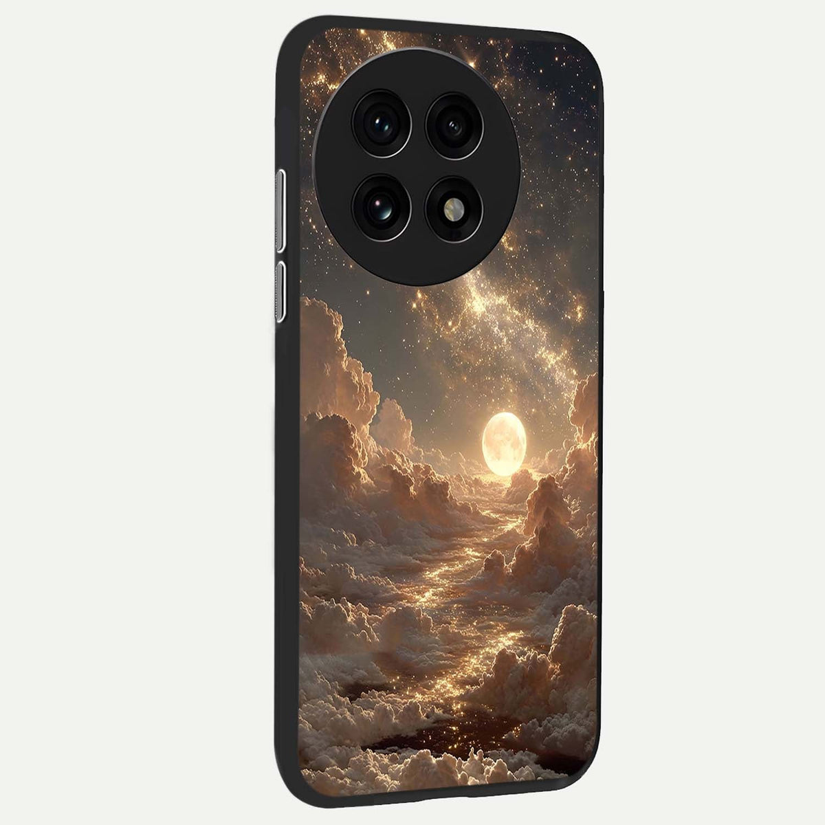  Golden Sky Dream back cover For OnePlus 13R slim fit glass case with vibrant aesthetic design