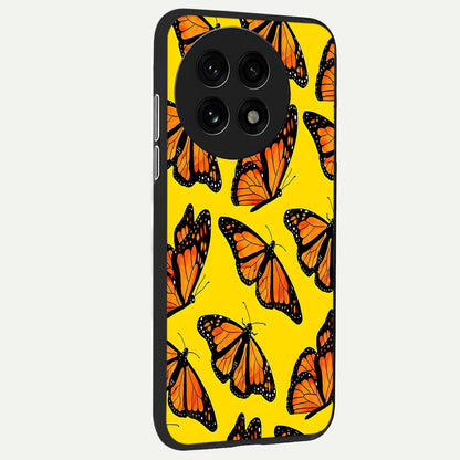  Golden Wing Flight back cover For OnePlus 13R slim fit glass case with vibrant aesthetic design