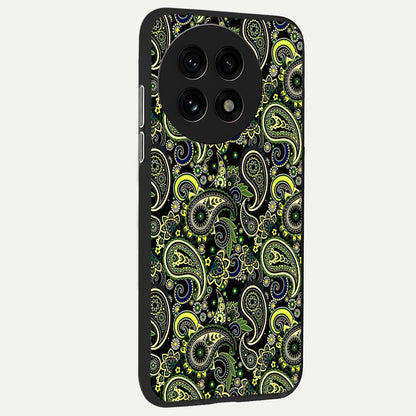  Green Lemon back cover For OnePlus 13R slim fit glass case with vibrant aesthetic design