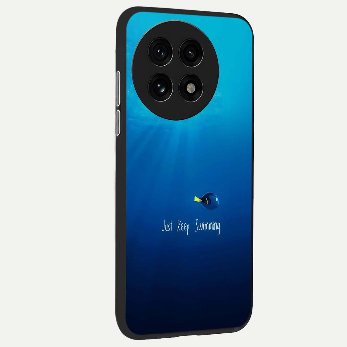  Just Keep Swimming back cover For OnePlus 13R slim fit glass case with vibrant aesthetic design
