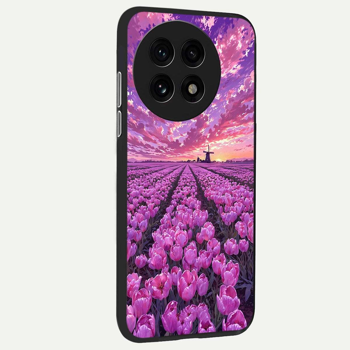  Lavender Dream Skies back cover For OnePlus 13R slim fit glass case with vibrant aesthetic design