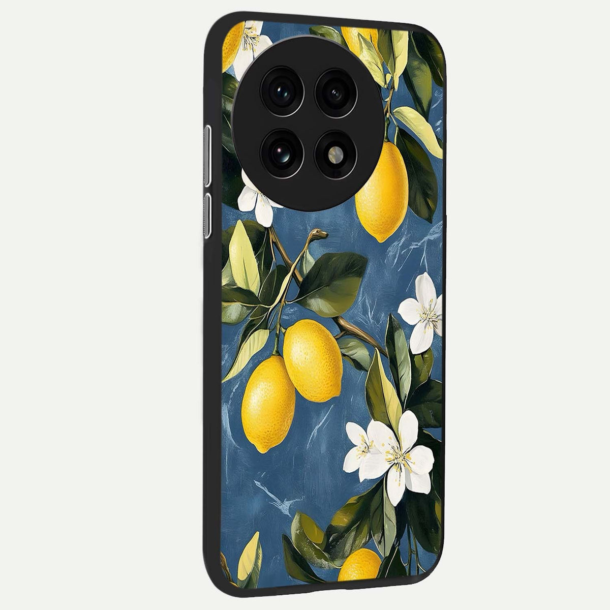  Lemon Dream Garden back cover For OnePlus 13R slim fit glass case with vibrant aesthetic design