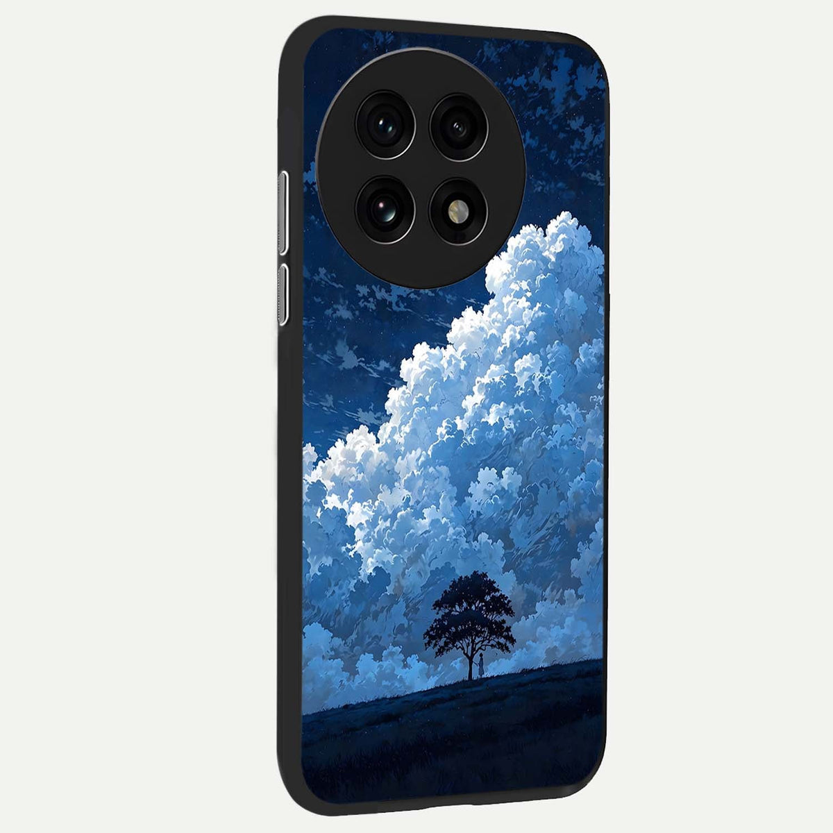  Midnight Sky Serenity back cover For OnePlus 13R slim fit glass case with vibrant aesthetic design